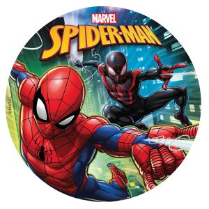 DISCOS COMESTIVELS BOLOS SPIDERMAN 20CM ZERO