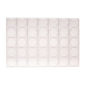 PLACA DE FORMA HEXAGONAL 35 UNIDADES