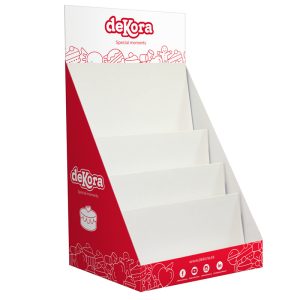 EXPOSITOR CARTÃO DE SOBREMESA DISCOS COMESTÍVEIS 420 x 220 x 50 MM