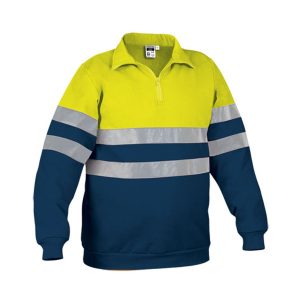 Sweatshirt de Alta Visibilidade de Meio Fecho “Road”